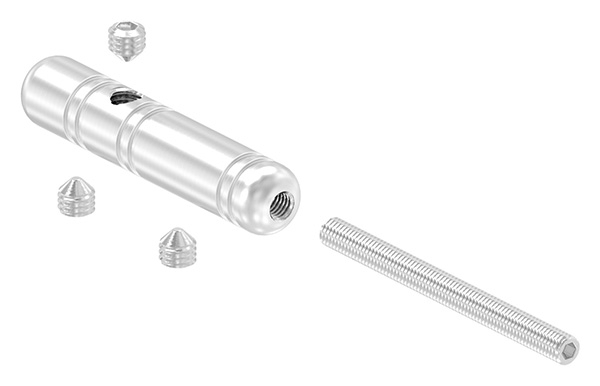 Gewindeterminal zur Selbstmontage - Fuer Seil- Ø 4 mm - mit Aussengewinde - V2A-11-2805.4