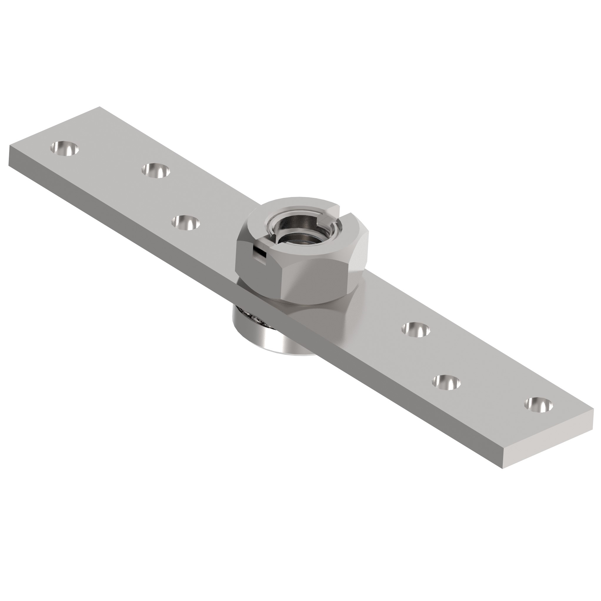 Anschraubplatte Stahl verzinkt 150 x 40 x 10 mm fr M20 Gelenk-89-11H48M20-A.4
