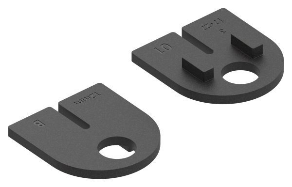 Gummieinlage Gummi fuer Glas 12-00 mm fuer Glasklemme Modell 25-88-112512.GU