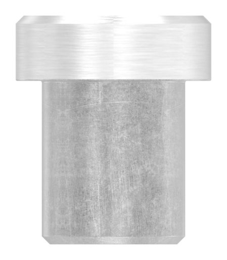 Einsteckkappe Edelstahl V2A Ø 12-0 mm fuer Rohr 1-5 mm Wandstaerke flach zum Einkleben-11-5014.4