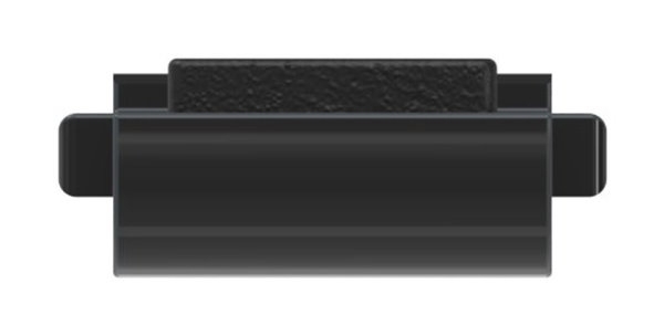 Sicherungsplatte Zinkdruckguss fuer Mod- 31 pulverbeschichtet RAL 9005 matt-88-1131-BODEN-ZN0.9005