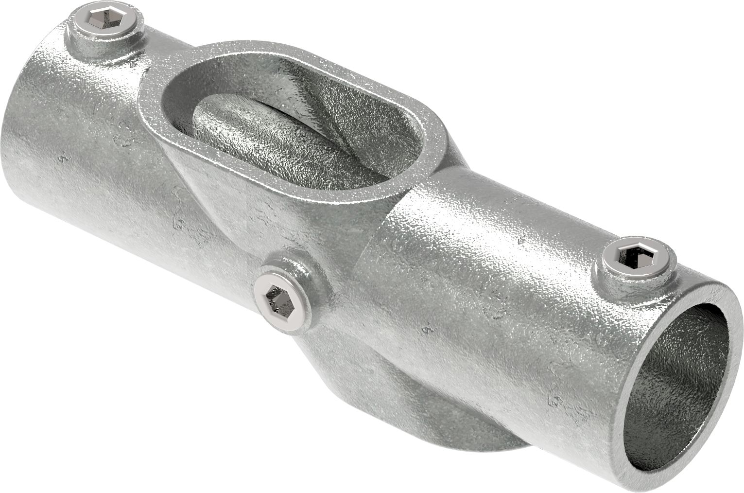Rohrverbinder Kreuzstueck 30-45° Ø 42-4 mm -1 1-4- - Temperguss verzinkt - 126C42-126C42