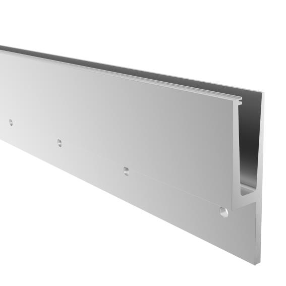 Ganzglasgelaenderprofil Aluminium 2500 mm fuer Glas 12-21-52 mm Seitenverankerung-89-11AL00112500NE-A.4
