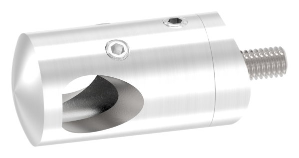 Querstabhalter Edelstahl V4A fuer Rohr Ø 42-4 mm- Bohrung Ø 12-2 mm- Aussenecke 90°-88-1150400-240A-V4A.AE