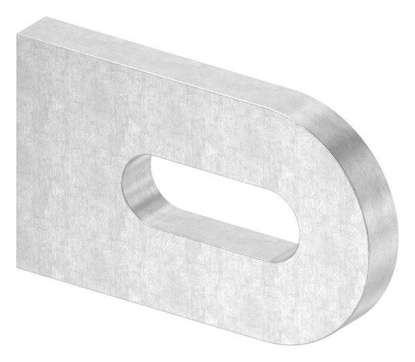 Anschweisslasche 50x30x6 mm mit Langloch- Ø 25x9 mm V2A-11-2434.4