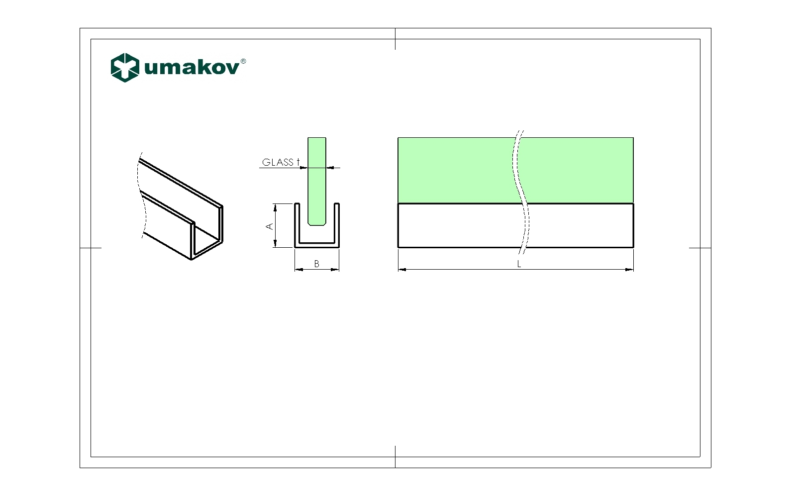 U-Profil Aluminium 20 x 14 x 2-0 mm fuer Glas 10 mm L=3000 mm poliert-89-11GSALZP2014PCR-A.4