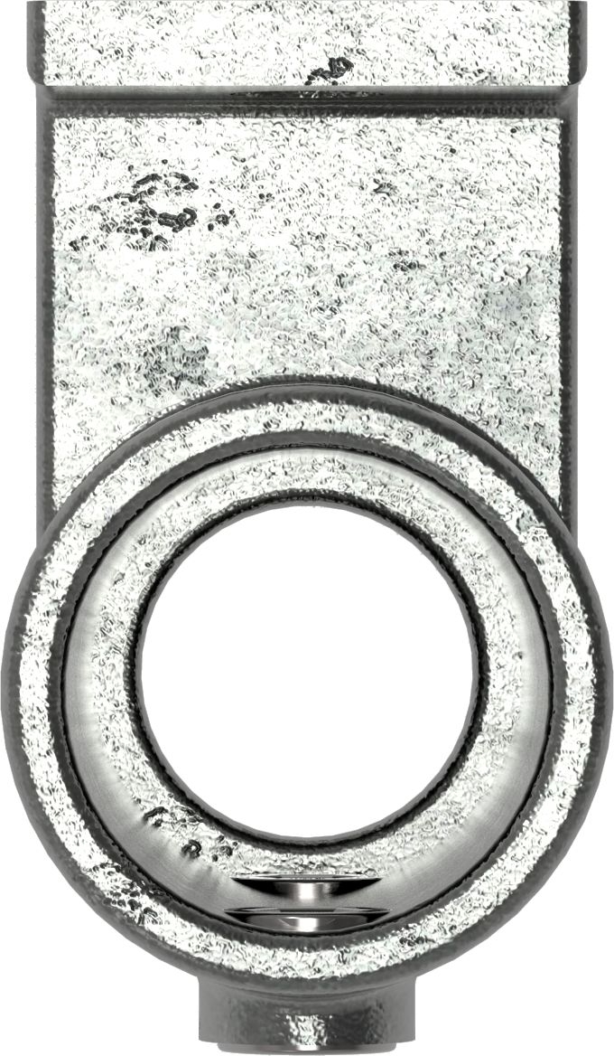 Rohrverbinder Wandhalter Platte vertikal Ø 33-7 mm -1- - Temperguss verzinkt - 144B34-144B34