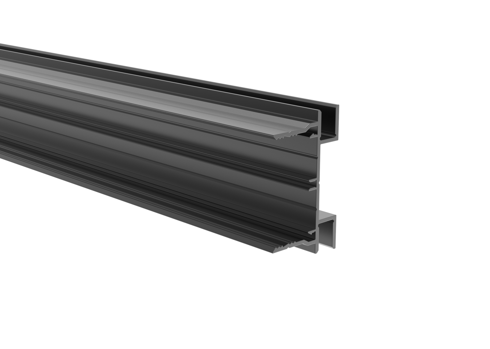 Zaunadapter Aluminium 40x60 mm 1200 mm Anthrazit RAL 7016-89-11FGAL401200R7016-A.4