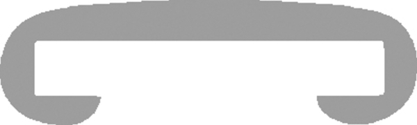 Kunststoffhandlauf fuer 50 x 8mm- anthrazitgrau- 25 Meter-88-11F508.002