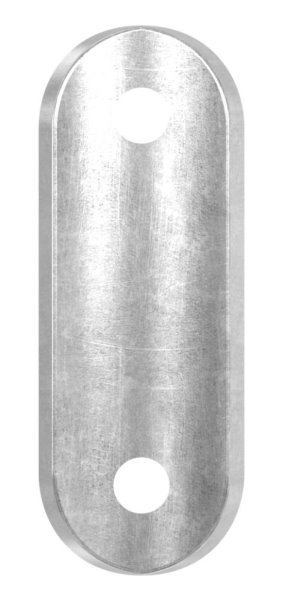 Handlaufanschlussplatte Stahl Ø 42-4 mm- 64 x 24 x 4 mm- ohne Mittelbohrung-88-1150223-ST.OL
