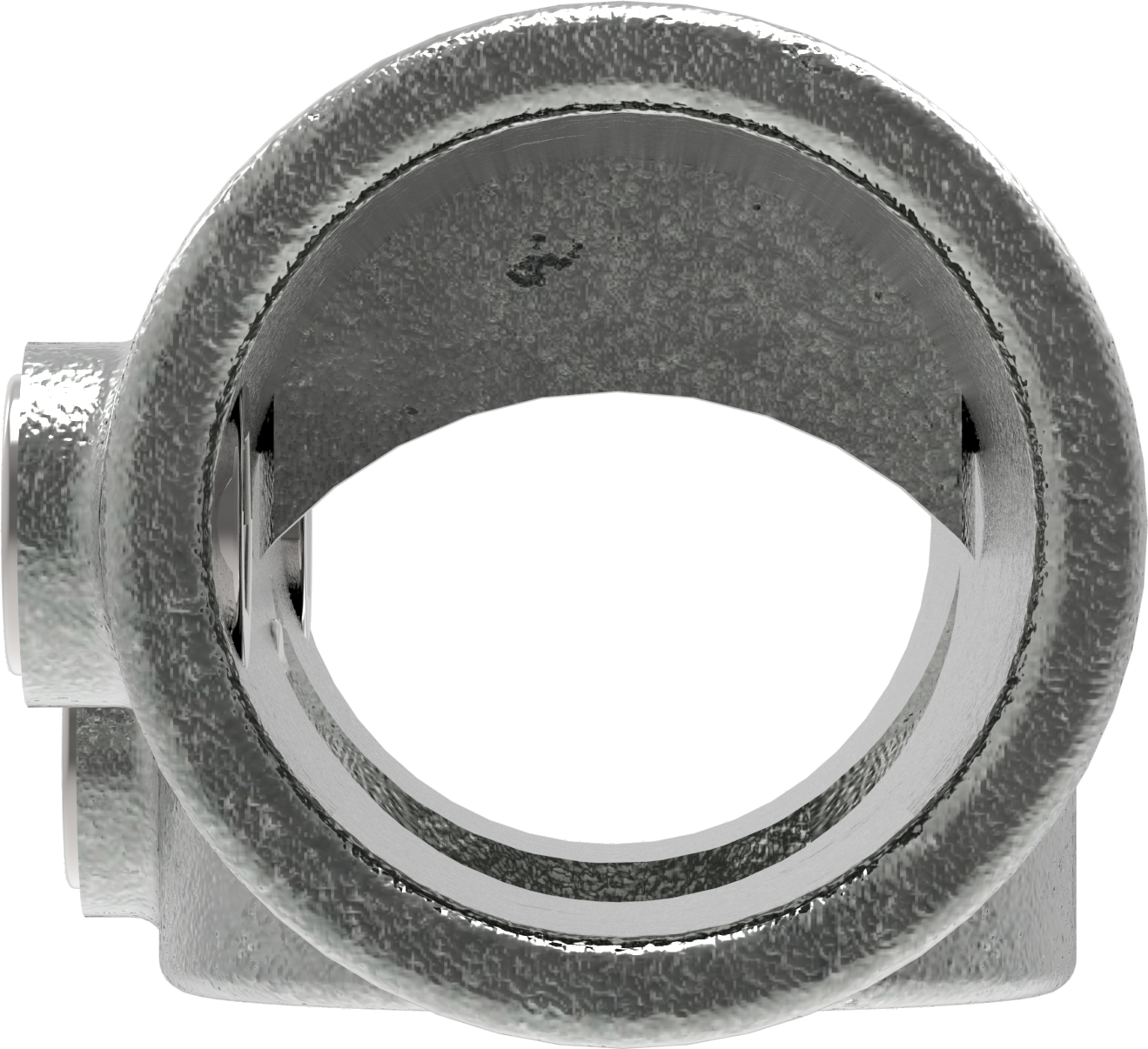 Rohrverbinder T-Stueck 11-29° Ø 48-3 mm -1 1-2- - Temperguss verzinkt - 255D48-255D48