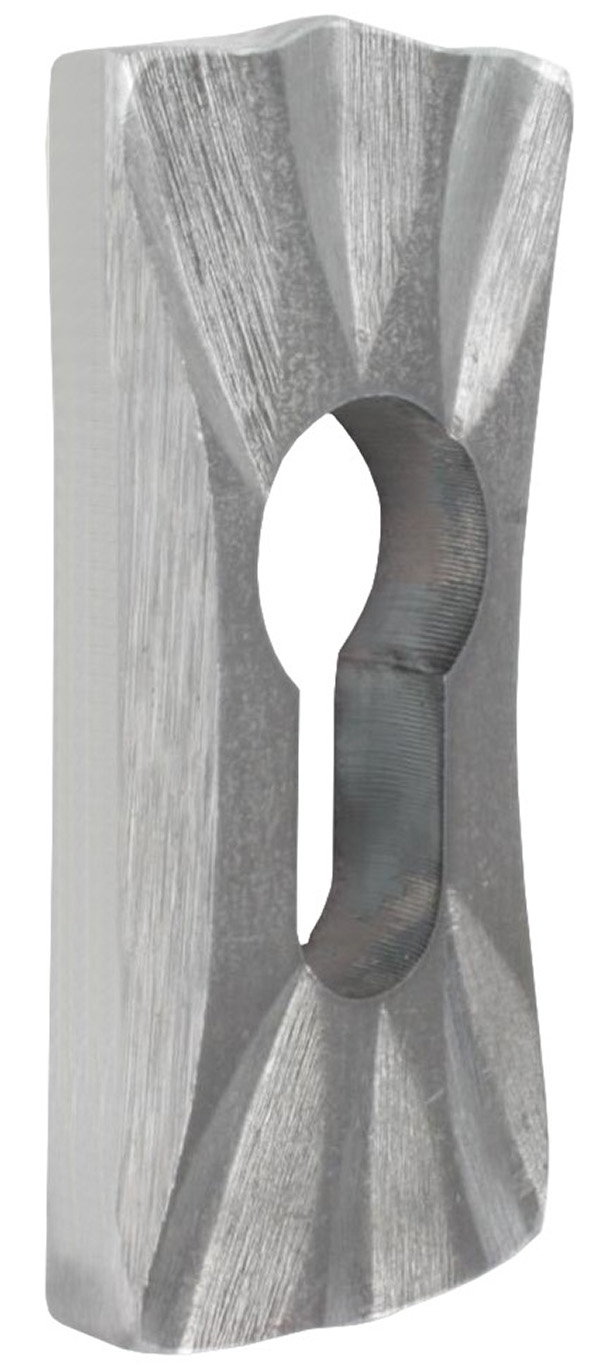 Sicherheitsrosette - Masse- 35x76x10 mm - Stahl S235JR- roh-30-5058.8