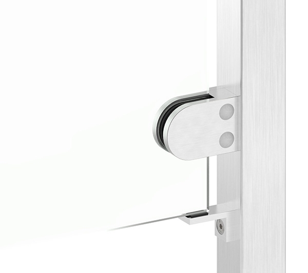 Halteboden fuer Glas Anschluss Flach - Edelstahl V2A-10-5308-4-1.10