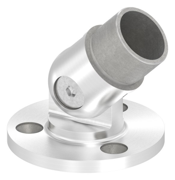 Wandhalter 90° flexibel fuer Rundrohr Ø 33-7x2-0 mm - V2A-11-3684.4