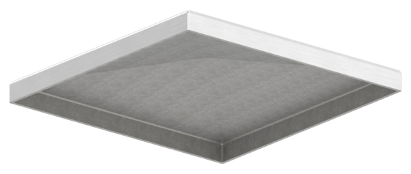 Pfostenkappe Edelstahl fuer Vierkantrohr- 120x120 mm geschliffen V2A-11-2576.4