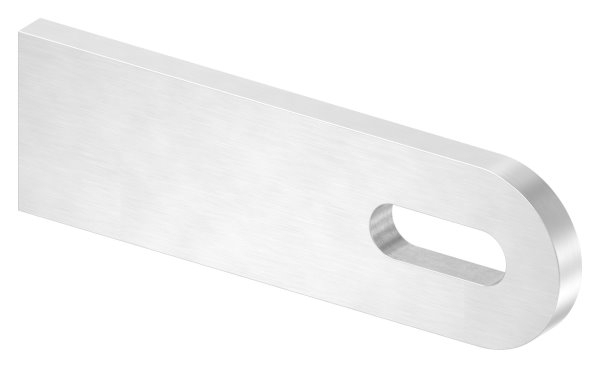 Anschweisslasche 100x30x6 mm mit Langloch- 25x9 mm V2A-11-2442.4