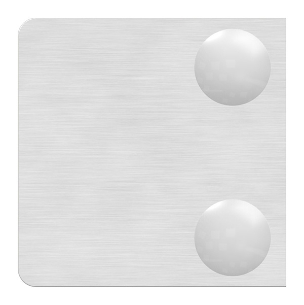 Glasklemme 30x30x18 mmØ 33-7 mm- fuer 8-00 mm ESG Glas-10-MODELL22-3.7