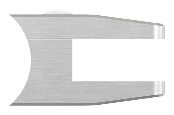 Glasklemme 55x65x37-5 mm AbZ fuer Anschluss Ø 48-3 mm V2A-10-3248ABZ.4