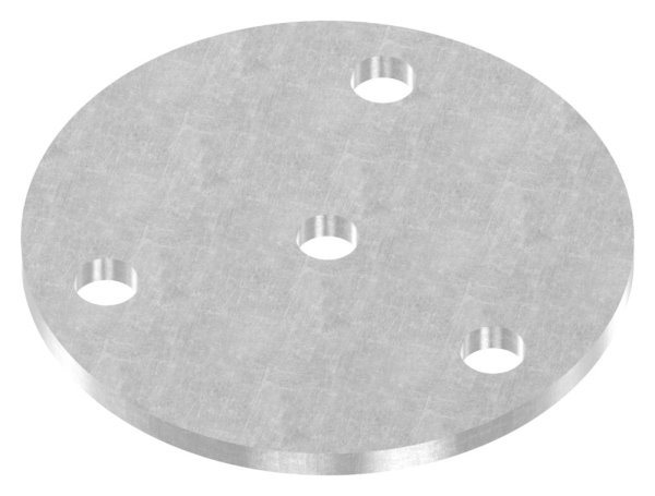 Ankerplatte Stahl roh Ø 120 x 6 mm mit 3 Bohrungen Ø 13 mm- Mittelbohrung Ø 12-5 mm-88-1154125-ST.6