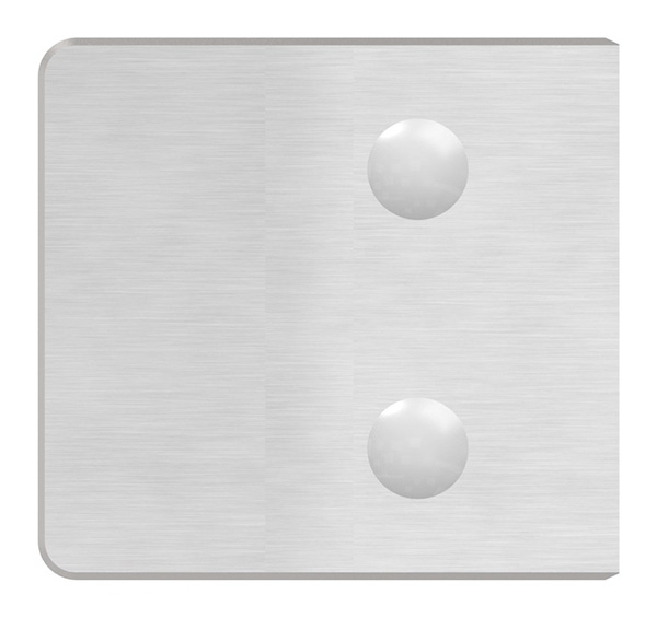 Glasklemme 60x70x45 mm AbZ fuer Anschluss Ø 48-3 mm V4A-10-3348ABZ.1