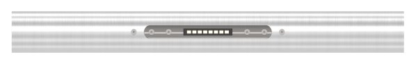 LED Handlauf V2A 42-4 x 2-0 mm 400 mm 3000 K warmweiss-88-11LED-MUSTER-1.3000K