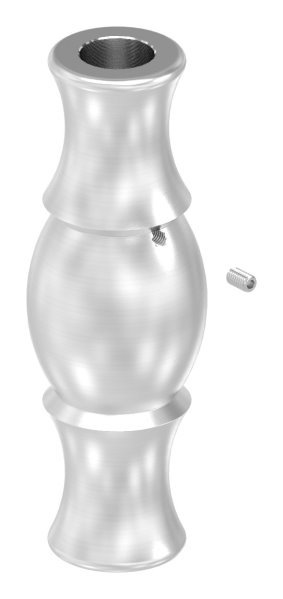 Zierhuelse 90x30 mm mit Bohrung 12-5 mm V2A-11-3483.4