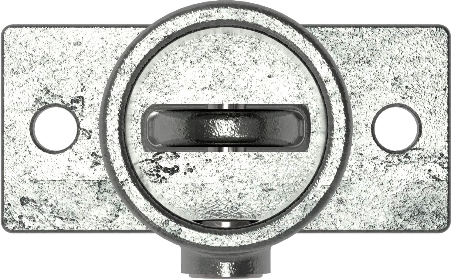 Rohrverbinder Gelenkfuss Ø 48-3 mm -1 1-2- - Temperguss verzinkt - 169D48-169D48