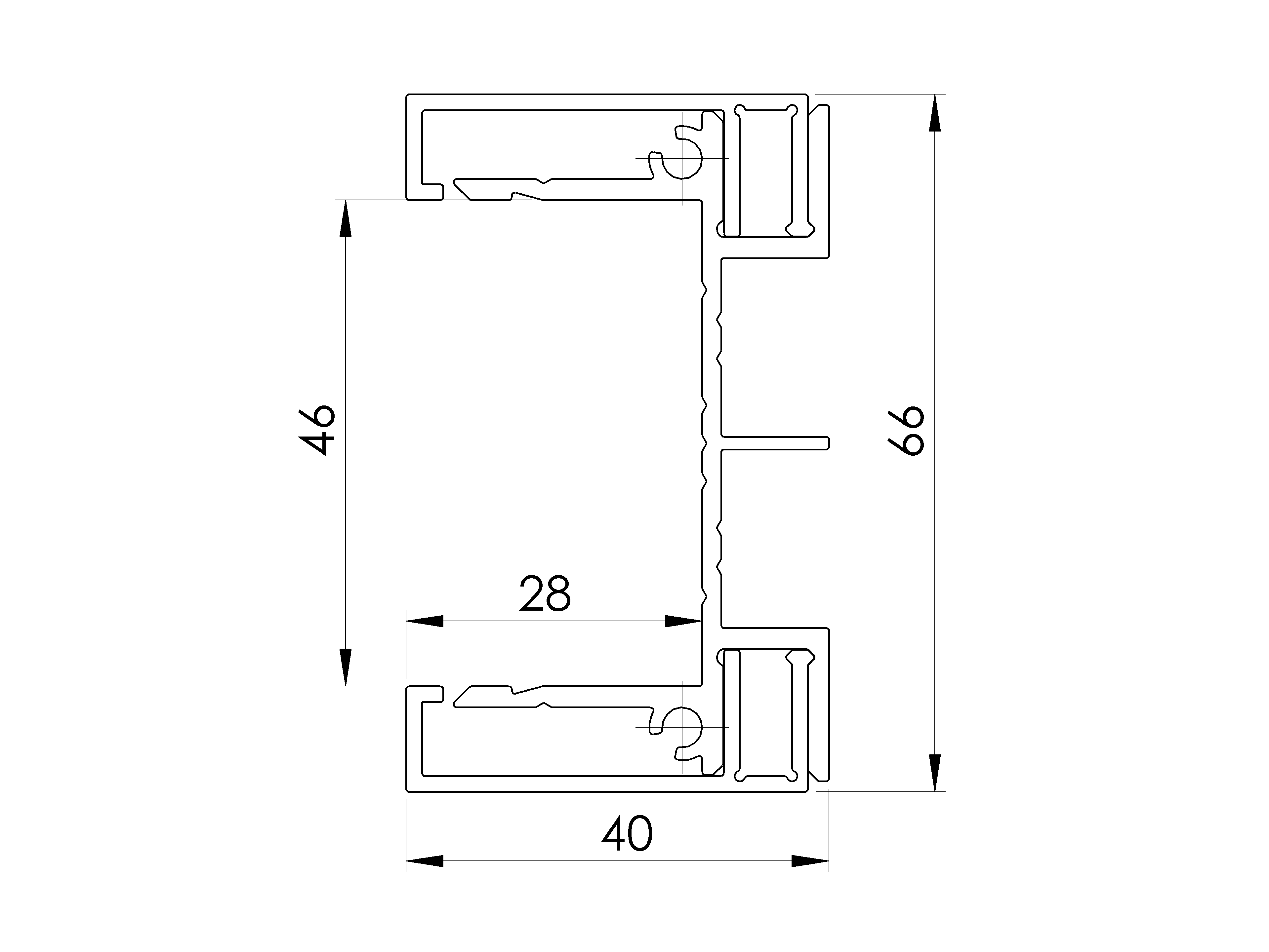 Zaunadapter Aluminium 1500 mm Anthrazit RAL 7016 fuer MODEL46-89-11FGA461500R7016-A.4