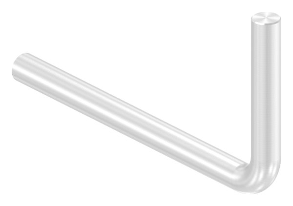Buegel Edelstahl V2A Ø 12 mm Schenkellaenge 75x150 mm 90° gebogen geschliffen Korn 240-88-1150247-240-OG.L150