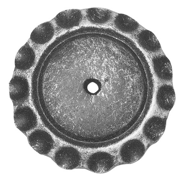 Rosette - Zierteil -  Ø 75x5 mm - Stahl -Roh- S235JR-30-2647.8