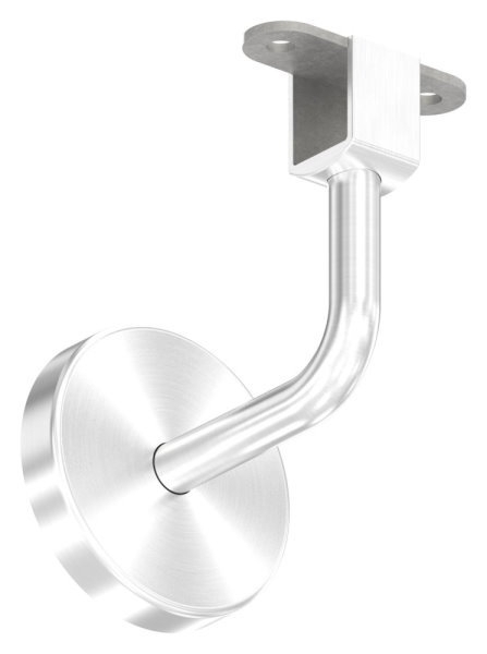 Handlaufhalter V2A fuer Nut 24x24mm konvex- Kabeldurchfuehrung-88-11LED-NU-HH-240.KD